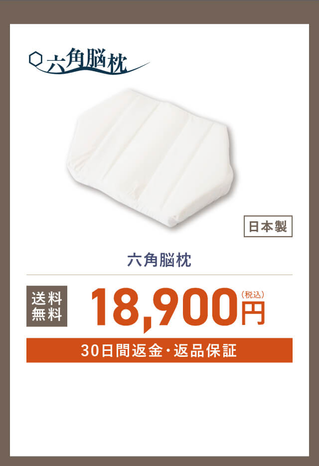 六角脳枕 日本製まくら